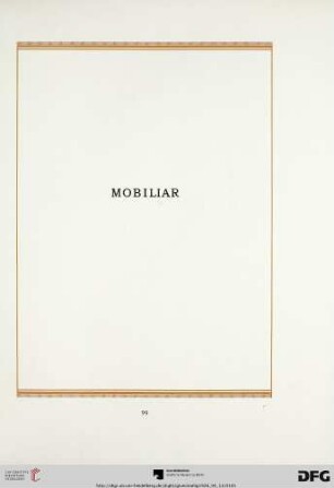 Mobiliar (Nr. 370-440)