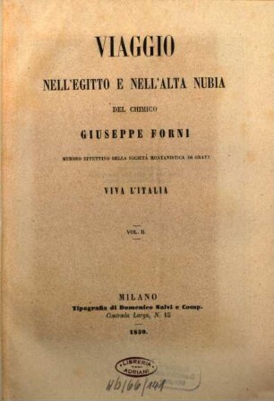 Viaggio nell'Egitto e nell'Alta Nubia, 2
