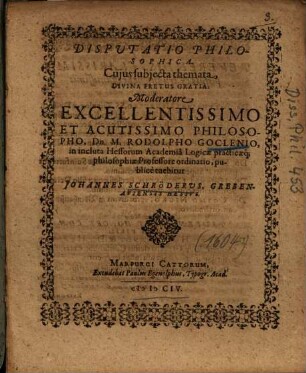 Disputatio Philosophica