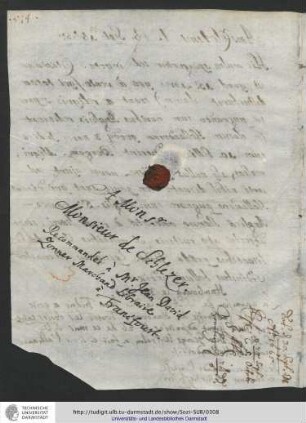 Stanisław Lubieniecki (Hamburg) an Johann Friedrich Schletzer (Frankfurt am Main), 30. September 1665