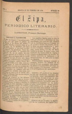1878,1,29: año 1, número 29 (21 de febrero de 1878)