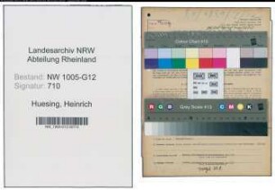 Entnazifizierung Heinrich Huesing , geb. 01.11.1901 (Ingenieur)