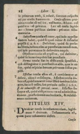 Titulus XIV.