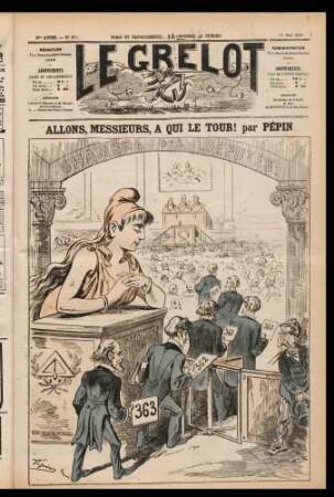 Allons, messieurs, à qui le tour!, par Pépin