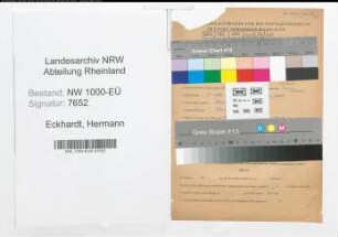 Entnazifizierung Hermann Eckhardt, geb. 19.03.1912 (Schuhmacher)