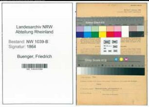 Entnazifizierung Friedrich Buenger , geb. 03.04.1904 (Beamter)