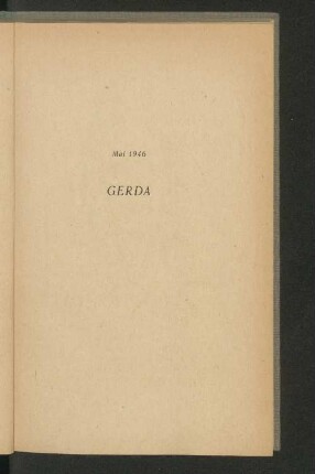 Mai 1946 Gerda