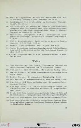 Waffen (Nr. 175-190)