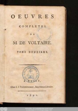 12: La Henriade, poeme.