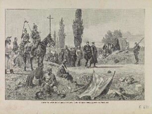 Bismarck und Moltke auf dem Marsch nach Paris.