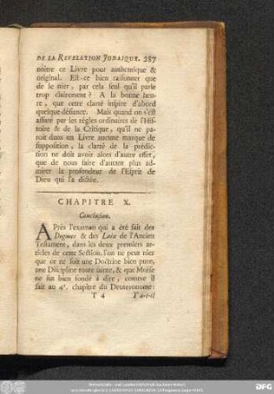 Chapitre X. Conclusion.