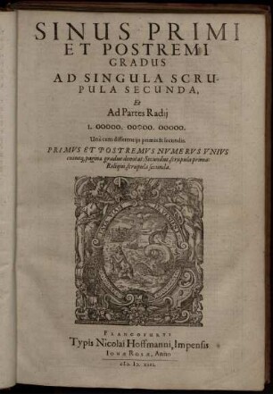 Sinus primi et postremi gradus.