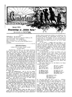 1906: Kinderland (Januar 1906)