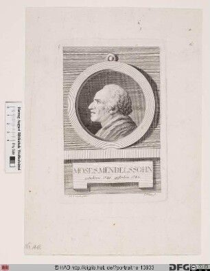 Bildnis Moses Mendelssohn