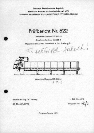 Annahmedosierer DS 300
