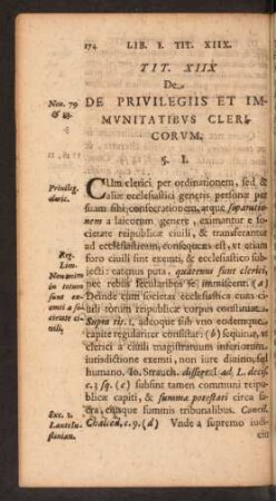 Tit. XIIX De De Privilegiis Et Immunitatibus Clericorum.