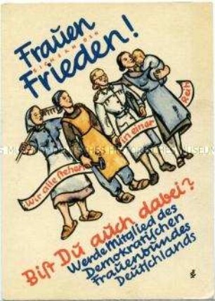 Werbung des Demokratischen Frauenbundes