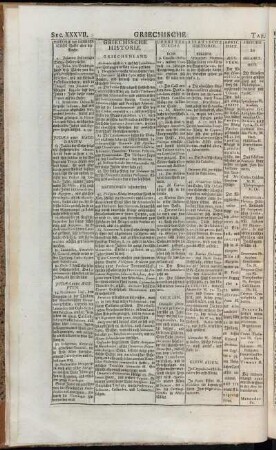 Tab. III. Griechische Monarchie. Sec. XXVII. - Sec. XXXVIII.