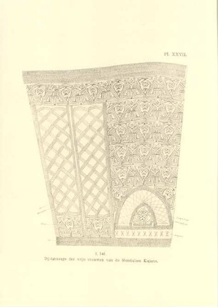 Pl. XXVII. I. 241. Dij-tatouage der vrije vrouwen de Mendalam Kajans