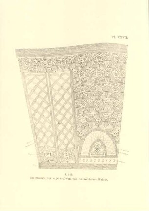 Pl. XXVII. I. 241. Dij-tatouage der vrije vrouwen de Mendalam Kajans
