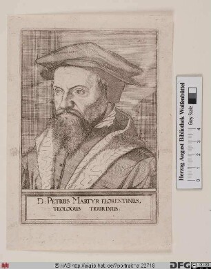 Bildnis Pietro Vermigli, gen. Martire (lat. Petrus Martyr Vermilius)