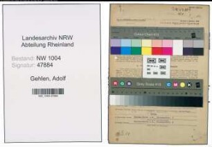 Entnazifizierung Adolf Gehlen , geb. 12.09.1897 (Lohnbuchhalter)