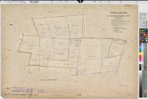 Walstedde (Drensteinfurt), Flurbereinigung Walstedde, Bl. 1 Zuteilungskarte Walstedde Flur 20