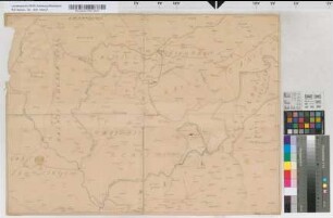 [Plan der Verwaltungseinteilung in Berg während der französischen Zeit: Kanton Solingen, Mairie Cronenberg, Mairie Remscheid, Mairie Lüttringhausen, Mairie Wermelskirchen, Mairie Hückeswagen, Mairie Lennep]. Wüsthoff, geschworener Landmesser