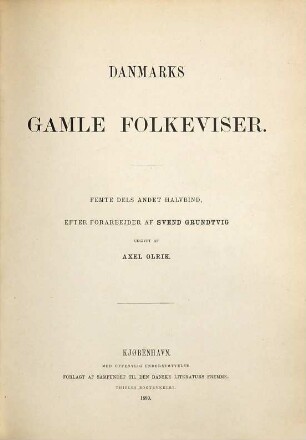 Danmarks gamle folkeviser, 5,2