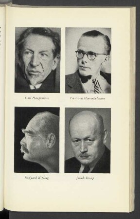 Carl Hauptmann - Fred von Hoerschelmann - Rudyard Kipling - Jakob Kneip