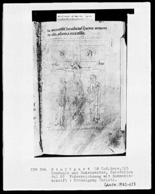 Graduale und Sakramentar — Kreuzigung, Folio 82recto