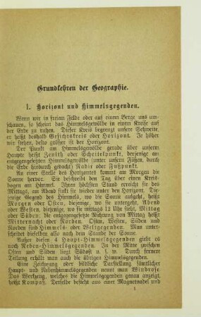 Grundlehren der Geographie