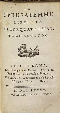 La Gerusalemme liberata di Torquato Tasso, 2