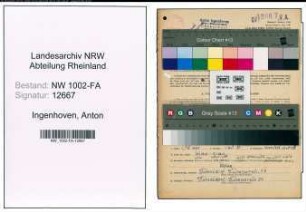 Entnazifizierung Anton Ingenhoven, geb. 30.04.1906 (Haendler)