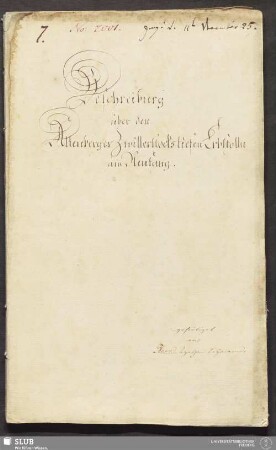 Beschreiburg über den Altenberger Zwitterstocks tiefen Erbstolln am Neufang - 18.6656 4.