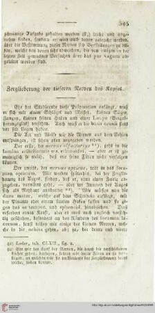 Zergliederung der tieferen Nerven des Kopfes