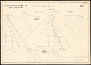 Talsperre für den Hahnenbach bei Kirn Schinkelwettbewerb 1935: Sperrmauer: Statische Untersuchung. Kräftepläne