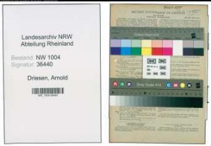 Entnazifizierung Arnold Driesen , geb. 07.08.1893 (Kaufm.Angestellter)