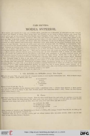 Pars secunda: Moesia superior