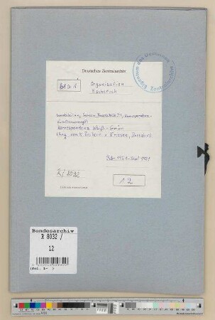 Pressestelle.- Korrespondenzbüro Erneuerung: Korrespondenz "Weiß-Grün", Dresden (Hrsg. K. Freiherr von Friesen)