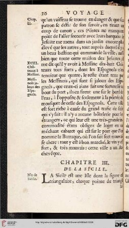 Chapitre III: De la Sicile