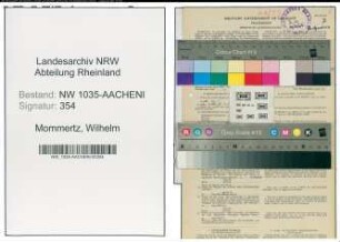 Entnazifizierung Wilhelm Mommertz , geb. 10.09.1913 (Steiger)