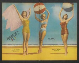 Sally Forrest, Vel Dorne, Shirley Wright - [Ilustración] : Pebetas de PBT