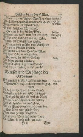 Wunsch und Wehklage der Verdammten