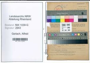 Entnazifizierung Alfred Gerlach , geb. 05.12.1892 (Architekt)