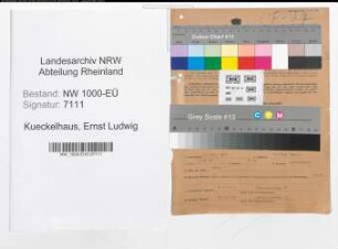 Entnazifizierung Ernst Ludwig Kueckelhaus, geb. 05.07.1903 (Buchhalter)