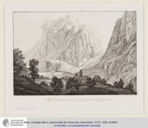 Das Schreckhorn, der obere Gletscher bey Grindelwald