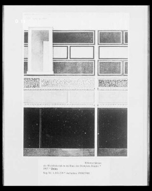 Rekonstruktion der Wanddekoration im Haus des Dionysos, Raum i