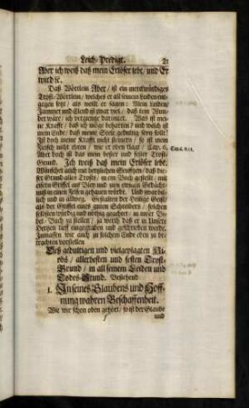 21-33, I. In seines Glaubens und Hoffnung...