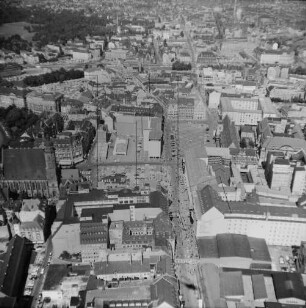 Innenstadt von Leipzig : Blickrichtung Norden